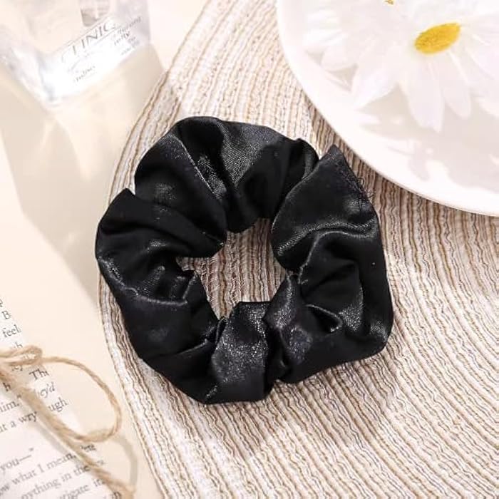 6 Pieces Soft Satin Hair Eraser Set for Women Girls Soft Hair Eraser Set Anti Tangle Elasticity Perfect Hold Silky Touch Elegant - Image 4